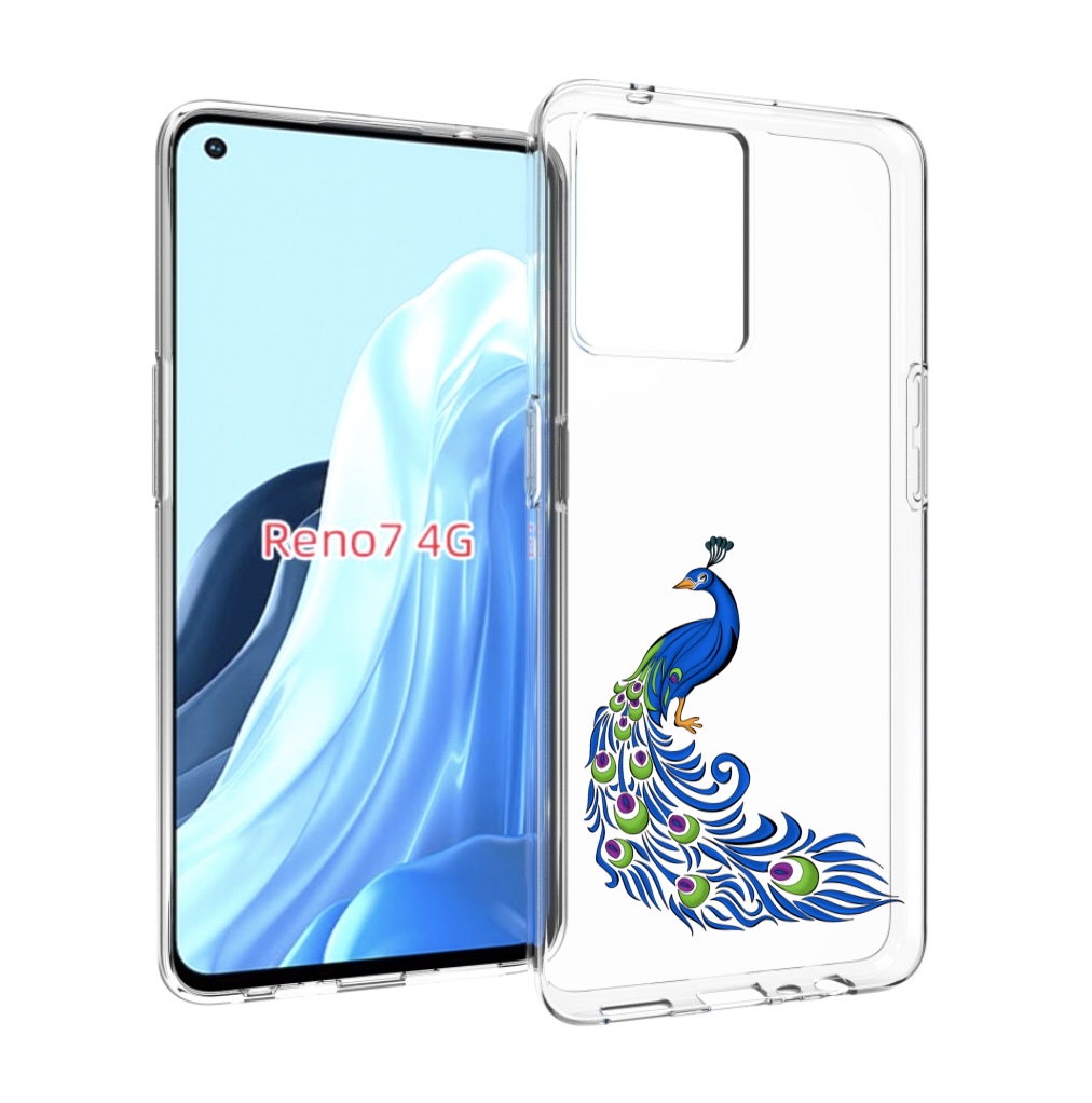 

Чехол MyPads жарптица-голубая для OPPO RENO 7 4G, Прозрачный, Tocco