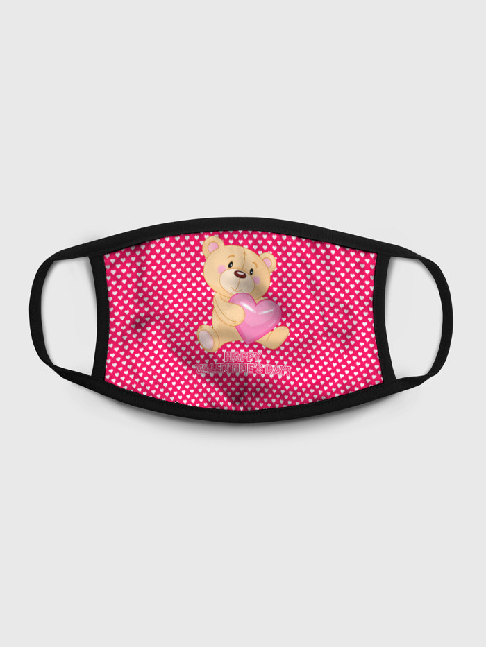 

Многоразовая маска унисекс Burnettie Valentines Day1, Разноцветный, Valentines Day1