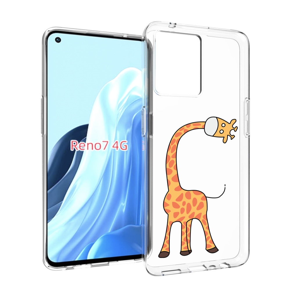 

Чехол MyPads жирафик детский для OPPO RENO 7 4G, Прозрачный, Tocco