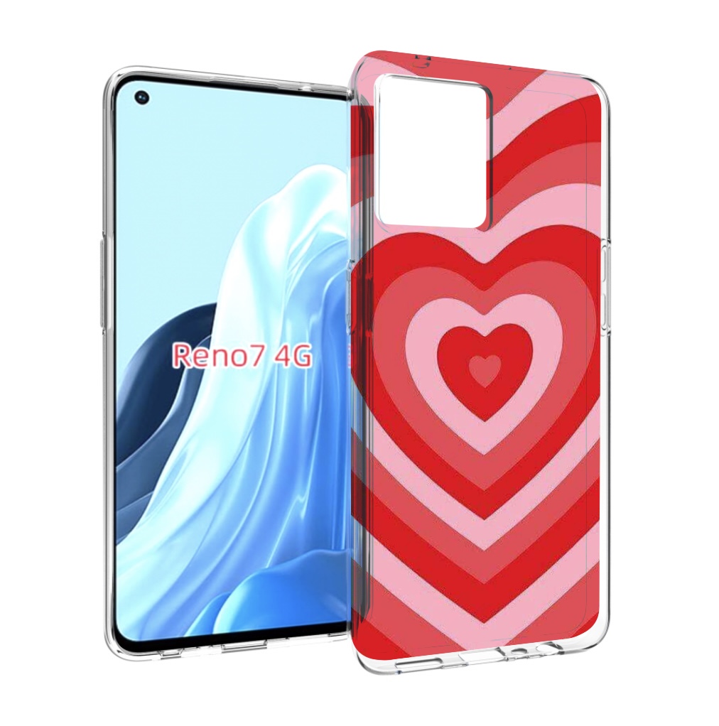 

Чехол MyPads завораживающее сердце женский для OPPO RENO 7 4G, Прозрачный, Tocco