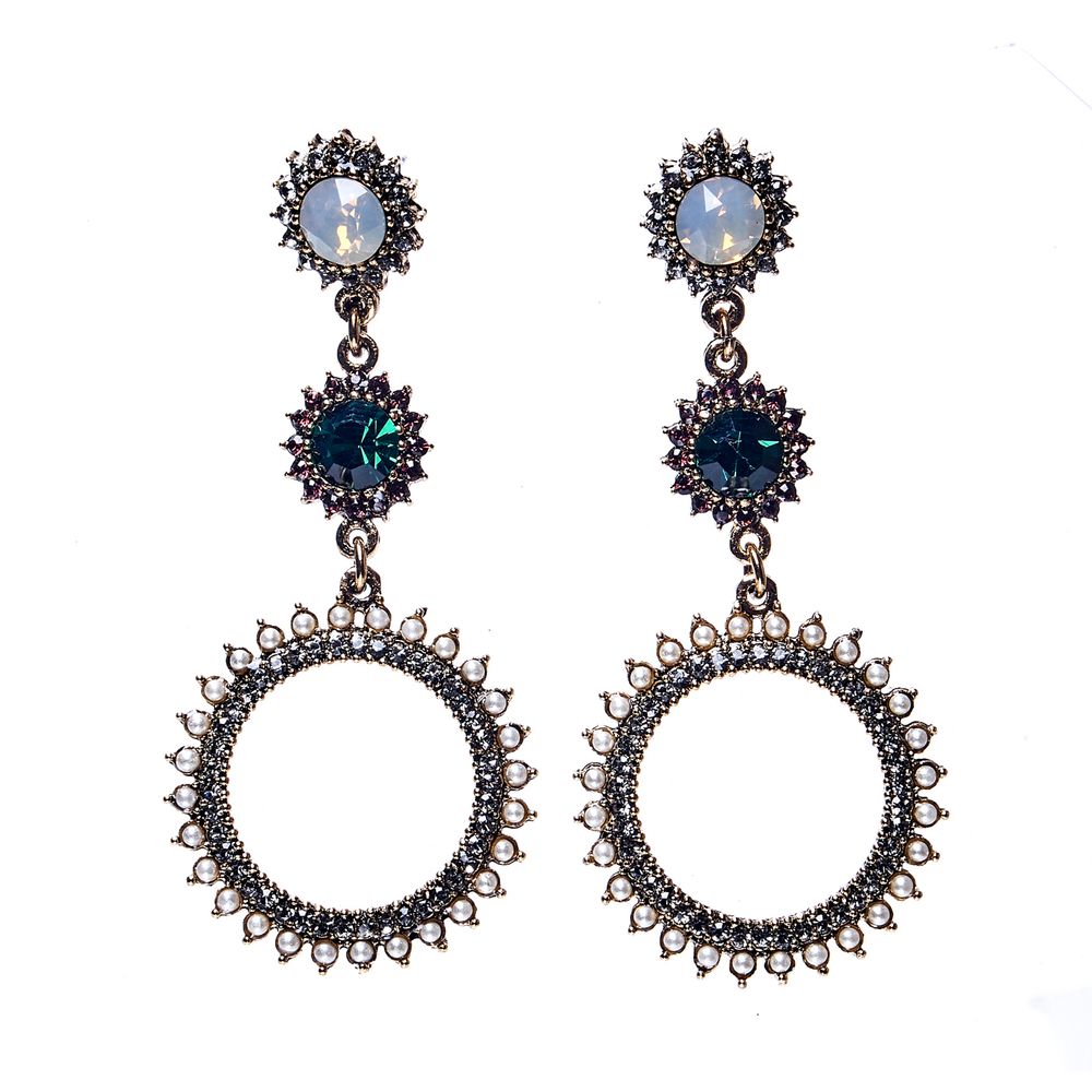 

Серьги из бижутерного сплава с swarovski Moon Paris MV-1811-003, MV-1811-003