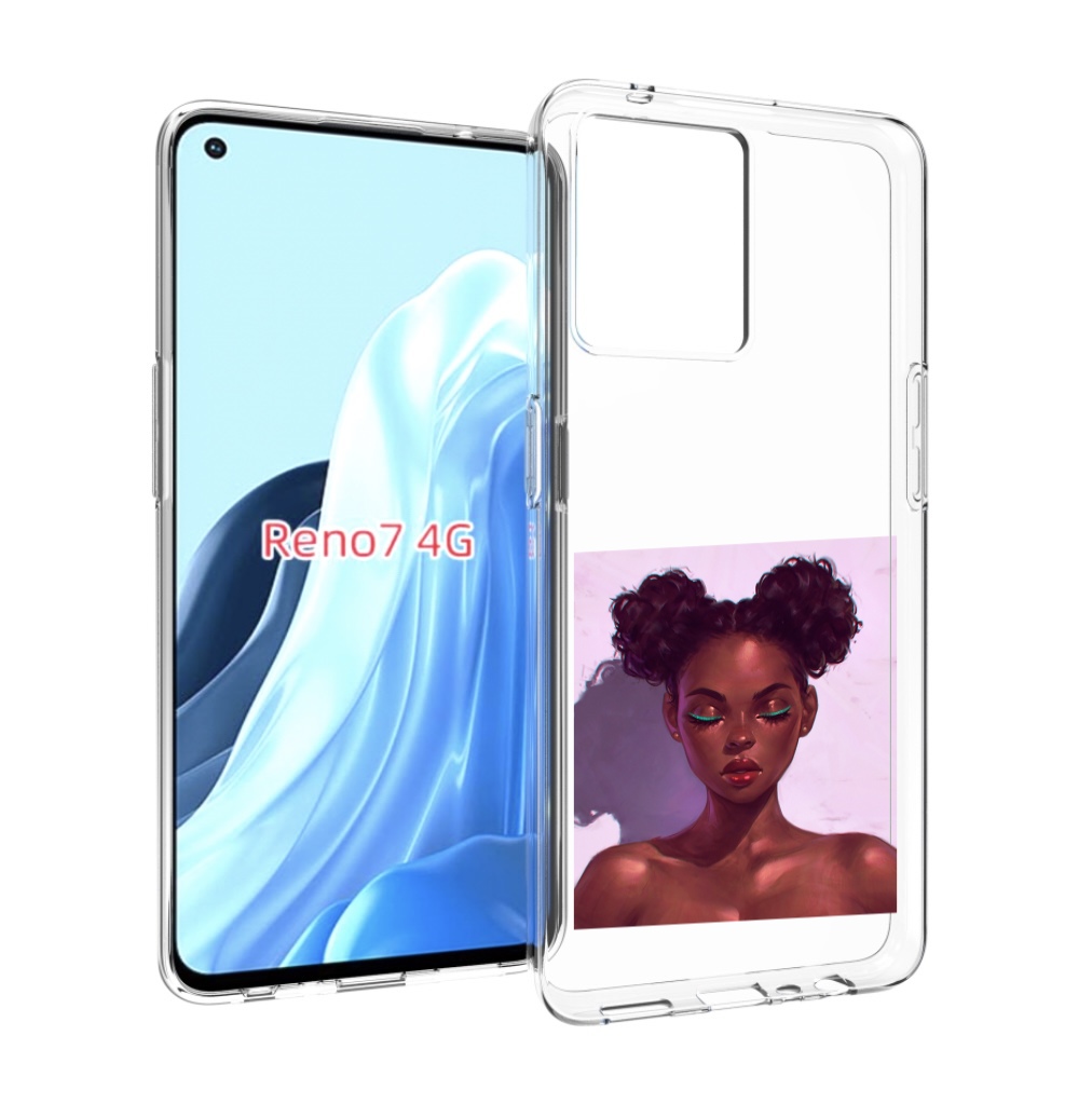 

Чехол MyPads зеленые-стрелки женский для OPPO RENO 7 4G, Прозрачный, Tocco