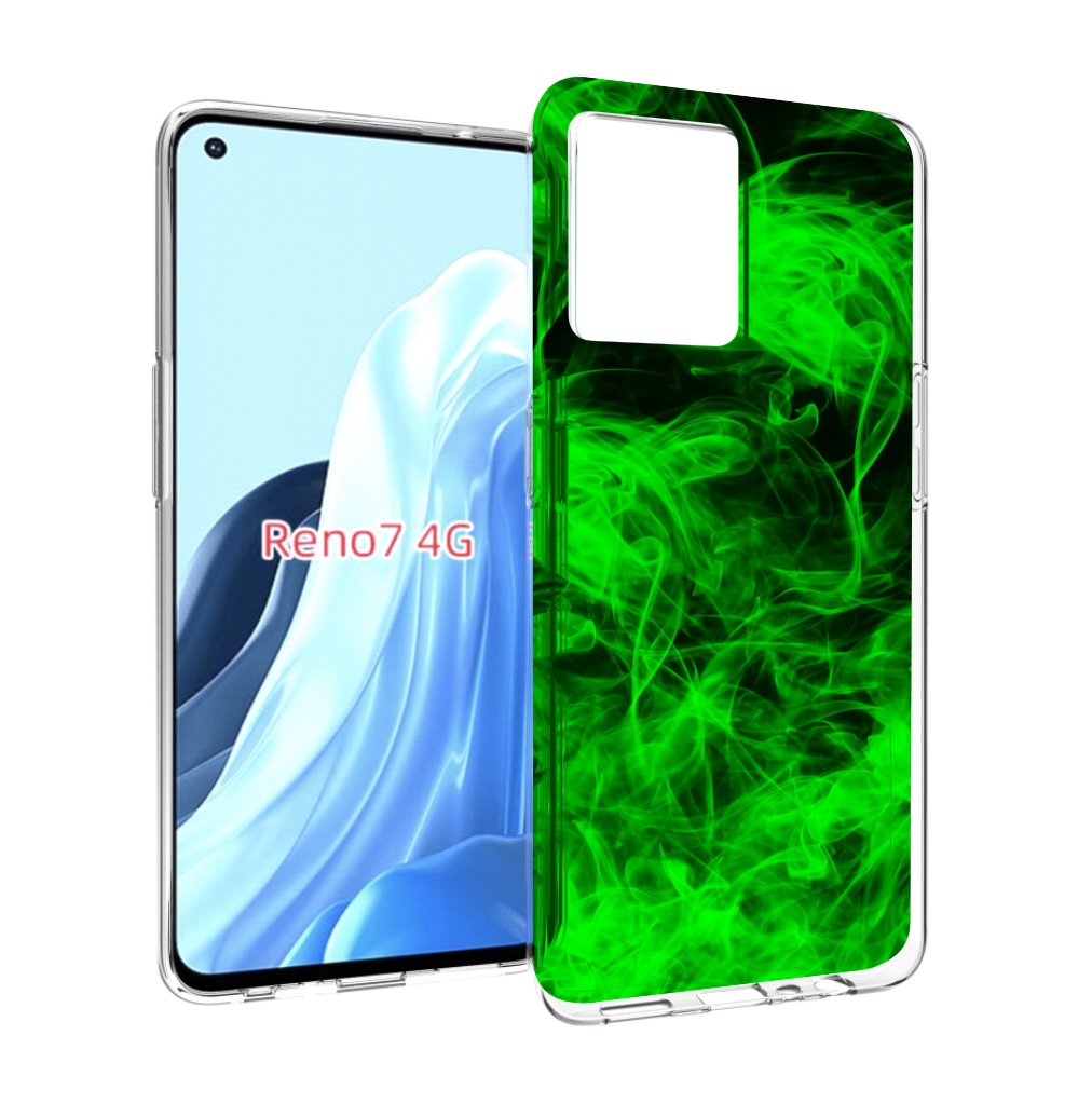 

Чехол MyPads зеленый-дымок для OPPO RENO 7 4G, Прозрачный, Tocco