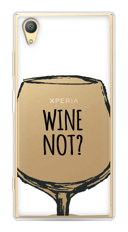 

Чехол на Sony Xperia XA1 plus "Wine not white", Белый, 53050-6