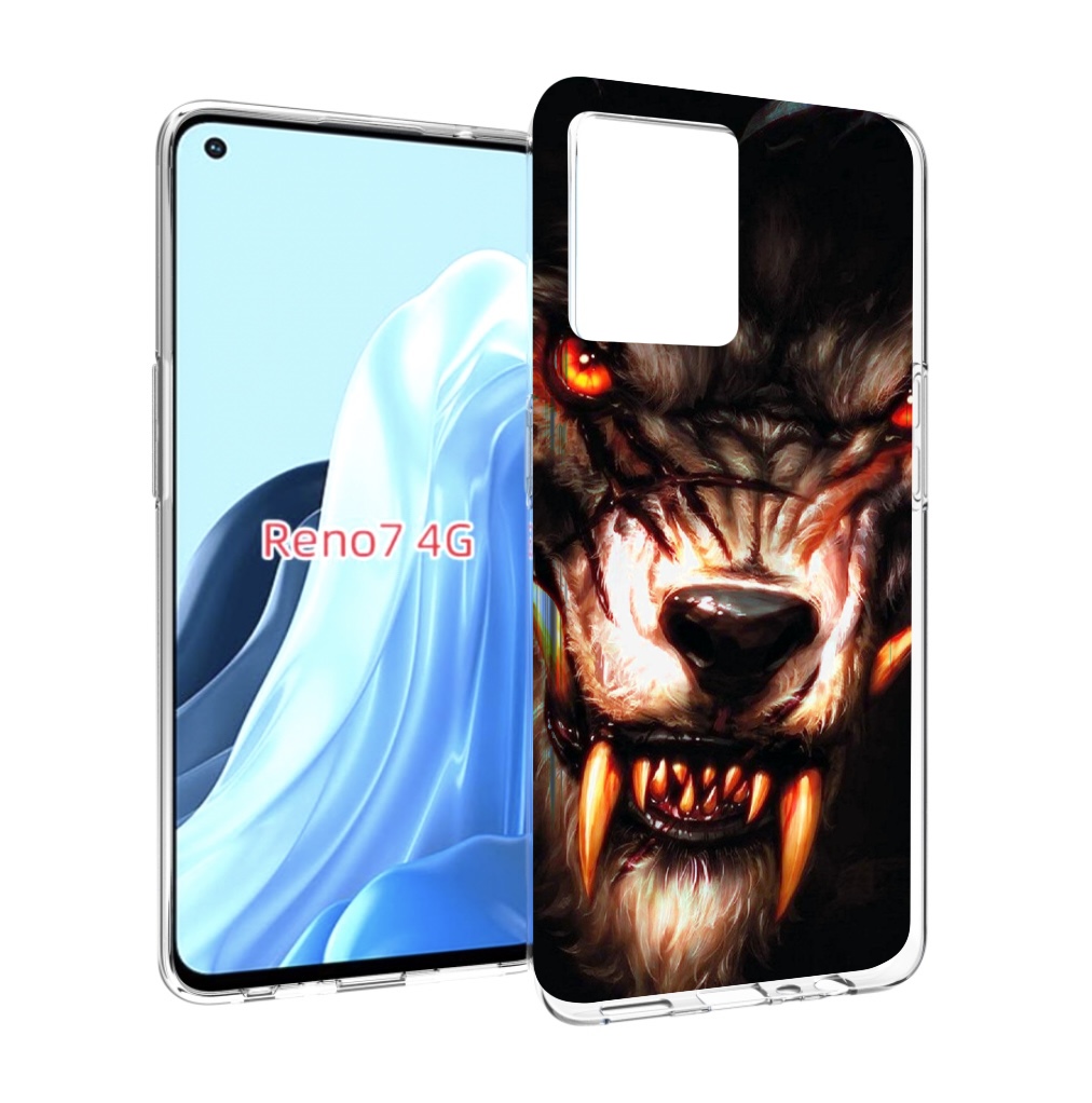 

Чехол MyPads злой голодный волк мужской для OPPO RENO 7 4G, Прозрачный, Tocco