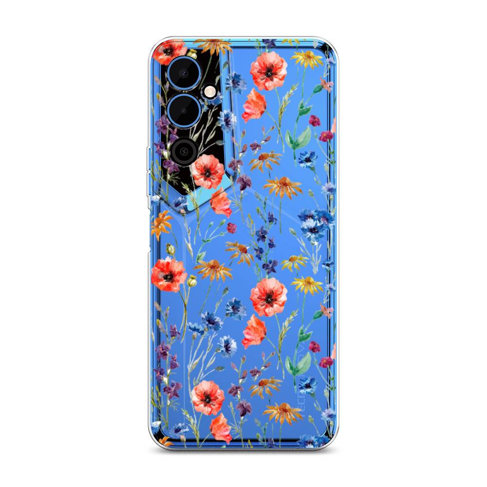 

Чехол Awog "Маки и васильки фон" на Tecno Pova Neo 2 / Техно Пова Нео 2