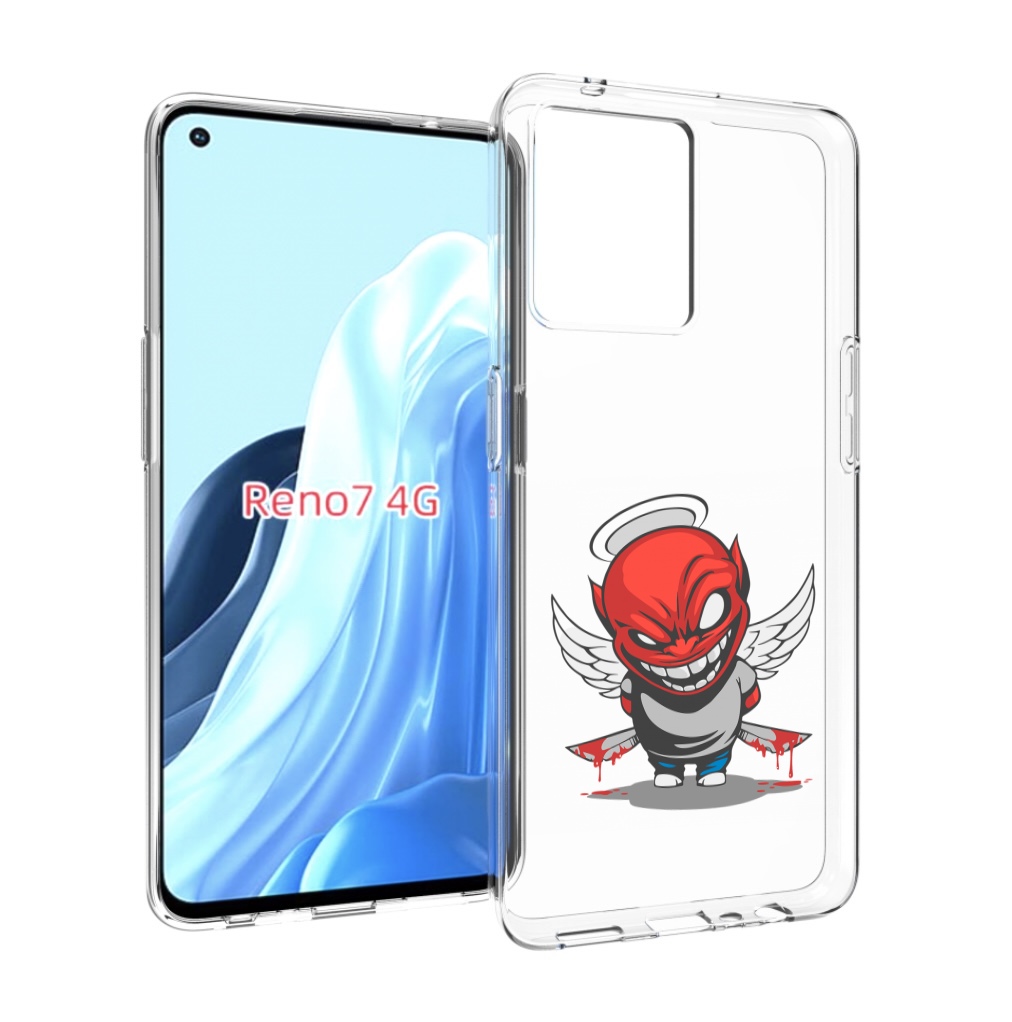 

Чехол MyPads злой-ангел для OPPO RENO 7 4G, Прозрачный, Tocco