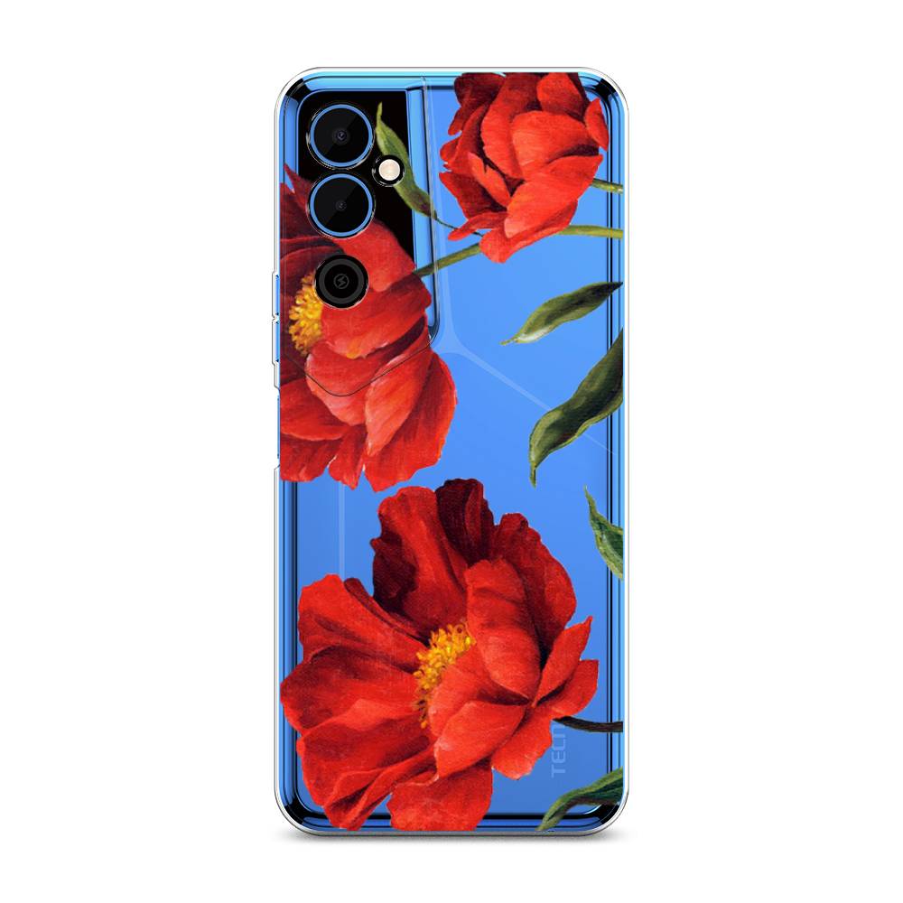

Чехол Awog на Tecno Pova Neo 2 / Техно Пова Нео 2 "Красные маки", Красный