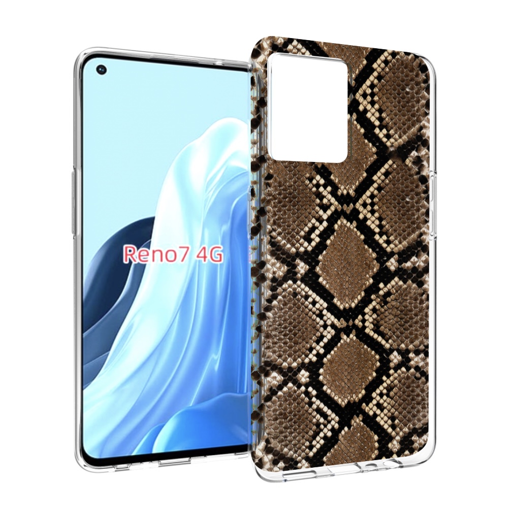 

Чехол MyPads змеиная кожа для OPPO RENO 7 4G, Прозрачный, Tocco