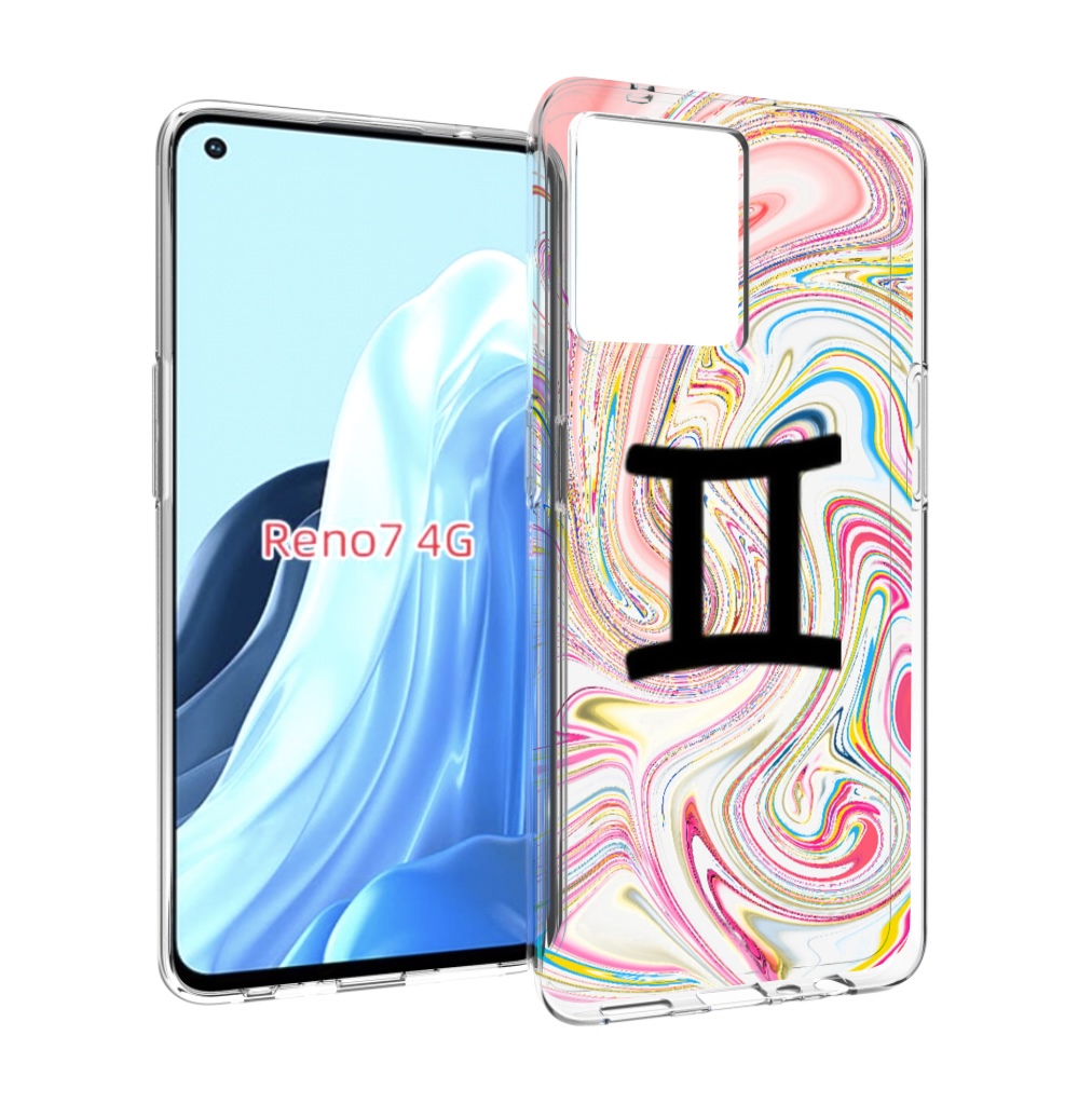 

Чехол MyPads знак зодиака близнецы 2 для OPPO RENO 7 4G, Прозрачный, Tocco