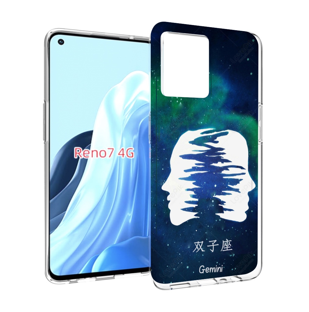 

Чехол MyPads знак зодиака близнецы 6 для OPPO RENO 7 4G, Прозрачный, Tocco