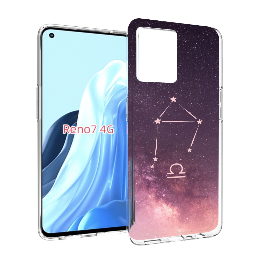 

Чехол MyPads знак зодиака весы 4 для OPPO RENO 7 4G, Прозрачный, Tocco