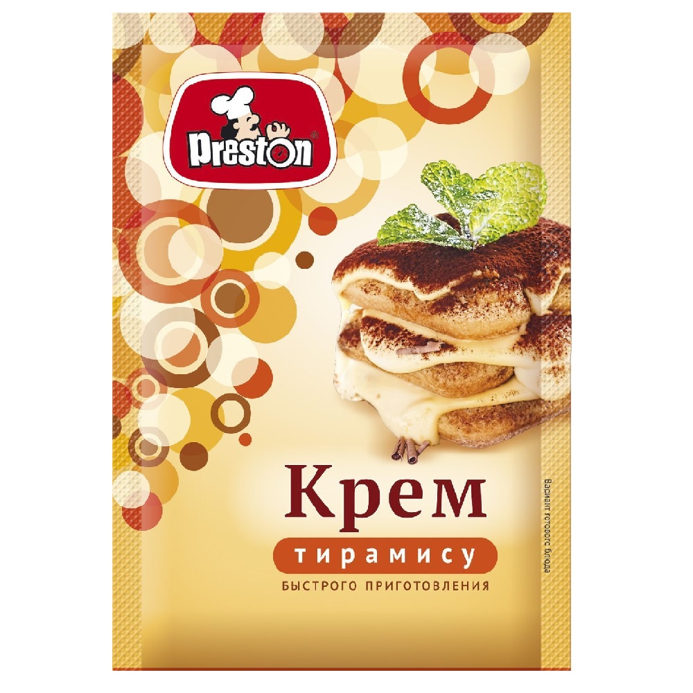

Крем Preston Тирамису моментального приготовления, 70г, Preston