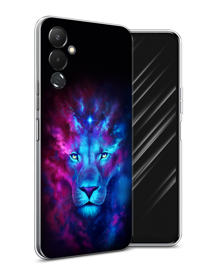 

Чехол Awog на Tecno Pova 4 / Текно Пова 4 "Космический лев", Фиолетовый;голубой