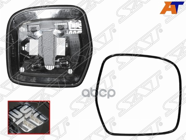 

Стекло Зеркала Toyota Land Cruiser 100 98-07 Rh С Подогревом Sat St1210122