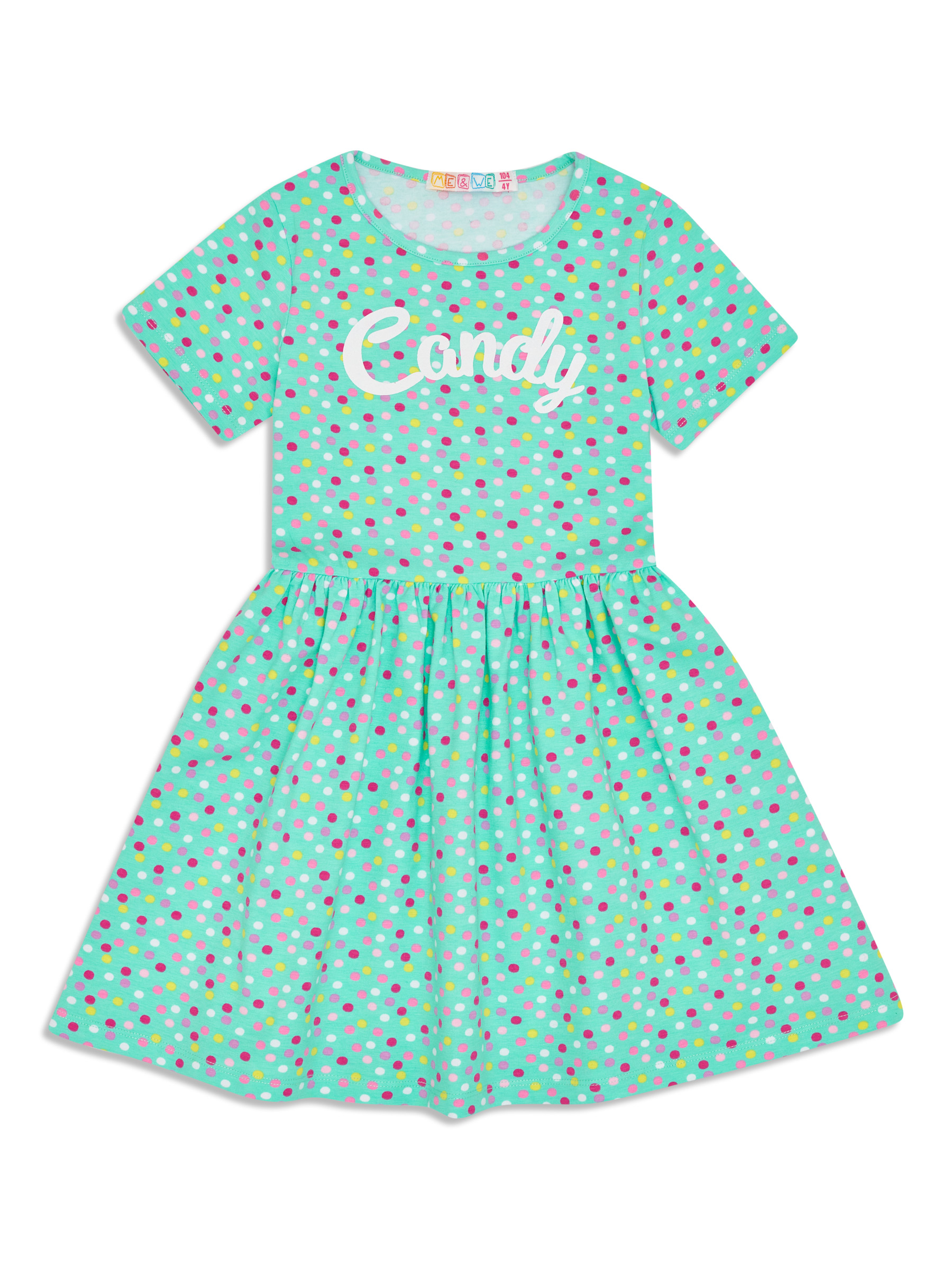 

Платье для девочки Me&We KG122-J602-628 Ментоловый-98, KG122-J602-628_98Ментоловый