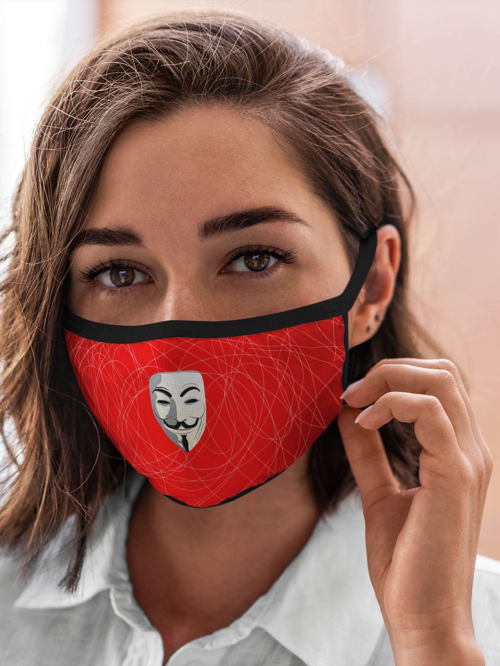 

Многоразовая маска унисекс Burnettie Маска Гая Фокса, Разноцветный, Маска Гая Фокса