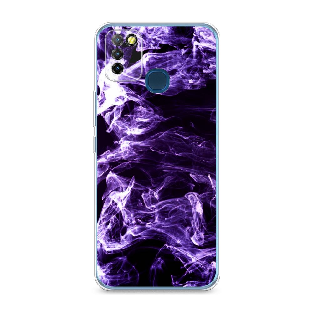 

Чехол на Infinix HOT 10 Lite "Фиолетовый дым", Фиолетовый;белый;черный, 3100350-3
