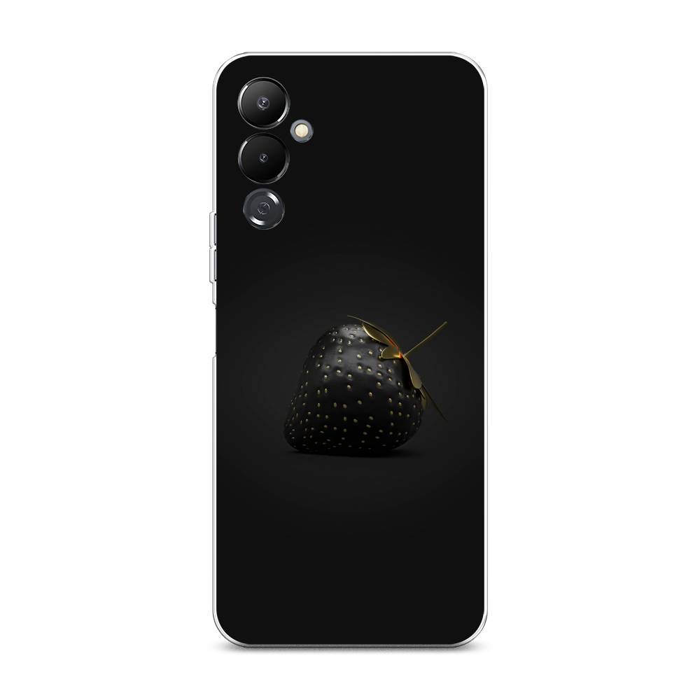 

Чехол Awog на Tecno Pova 4 / Текно Пова 4 "Черная клубника", Золотистый;черный;серый