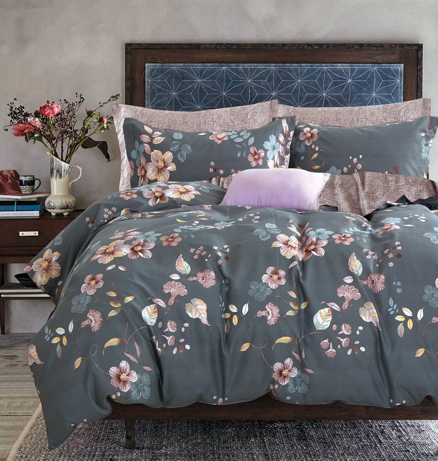 

Постельное белье Евро Макси РОЗОВЫЕ СНЫ Хлопок Наволочки-50x70см, СК-481, СК-481