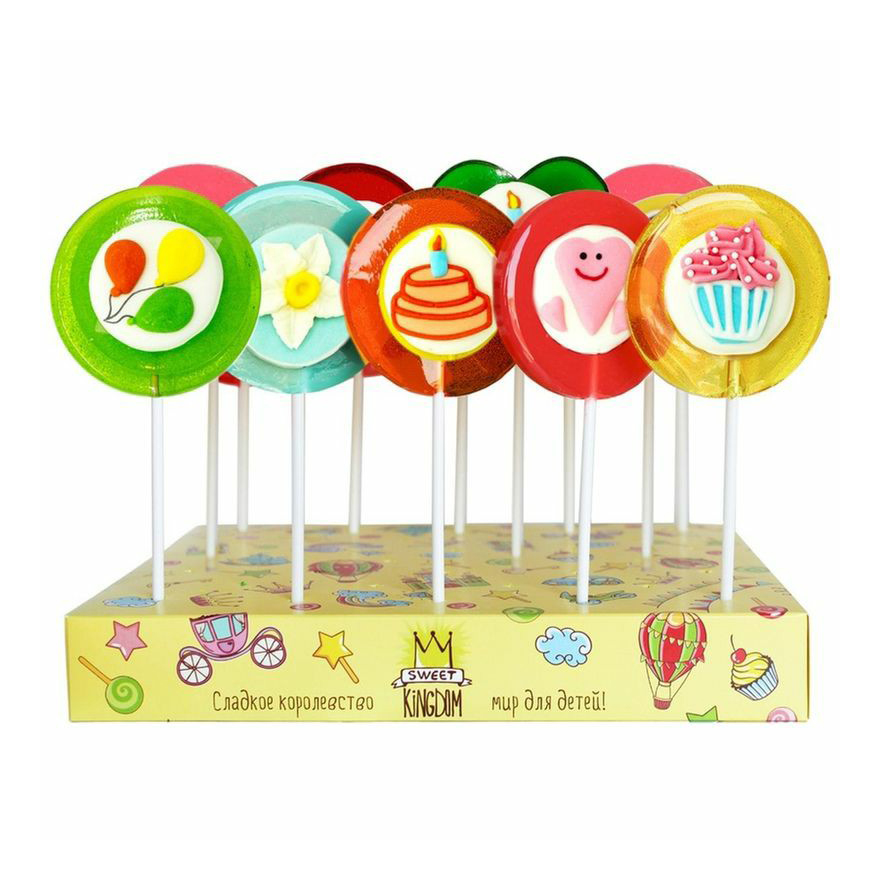 

Карамель леденцовая Sweet Kingdom Микс на сахаре 40 г в ассортименте