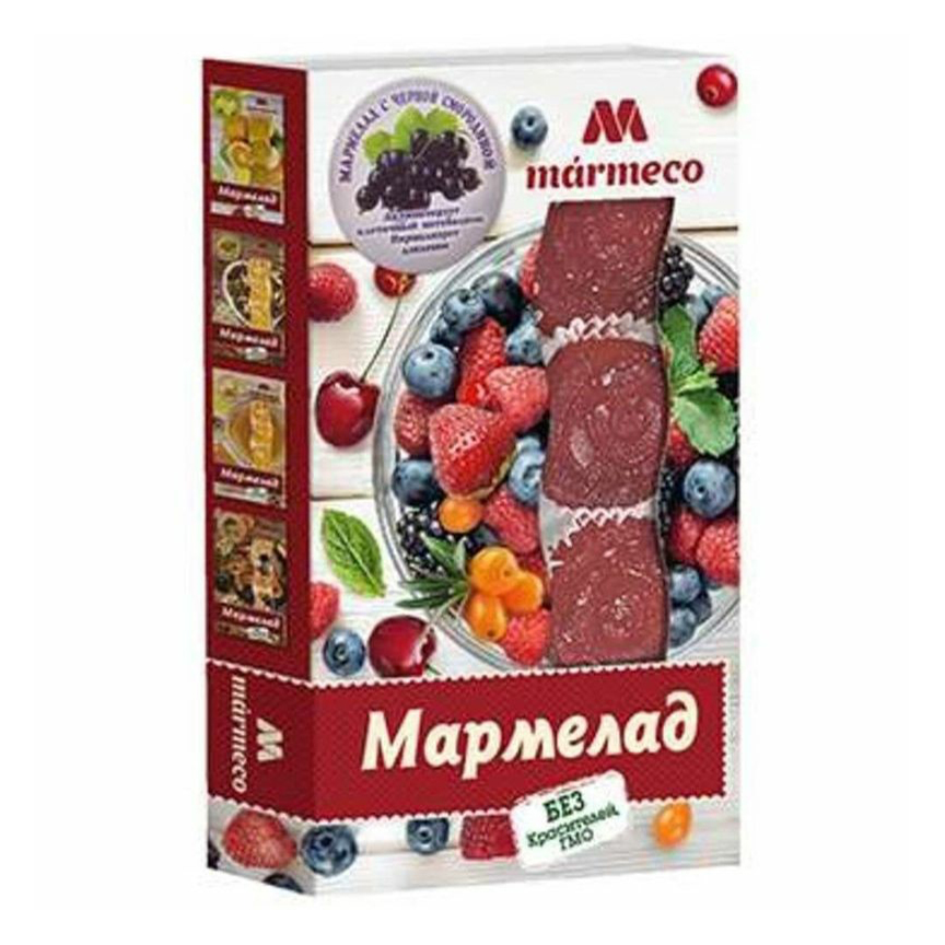 Мармелад Marmeco с черной смородиной желейный формовой 180 г