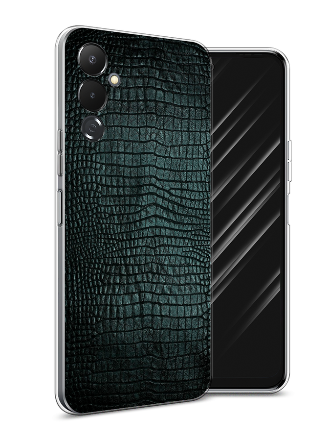 

Чехол Awog на Tecno Pova 4 / Текно Пова 4 "Черная змея", Черный;серый;голубой