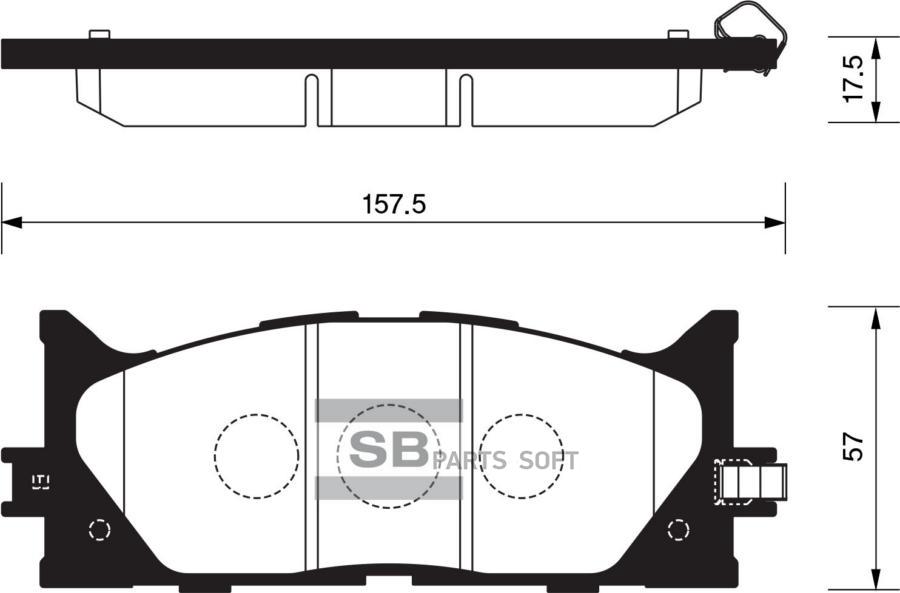 

Колодки дисковые п.\ Toyota Camry 2.4/3.5 V6 07> HI-Q SP2080SNS [0446506070], SP2080