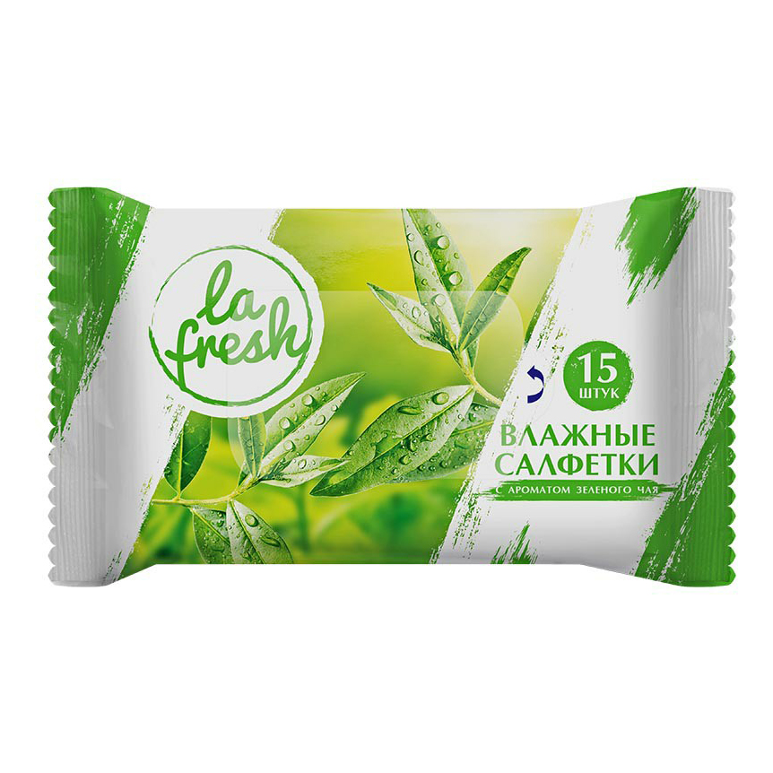 Салфетки влажные La Fresh Зеленый чай 15 шт