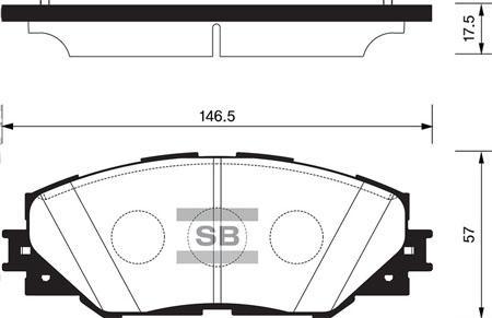 

Колодки дисковые передние \ Toyota RAV IV 2.0VVT-i/2.2D-4D 06> HI-Q SP2138SNS, SP2138