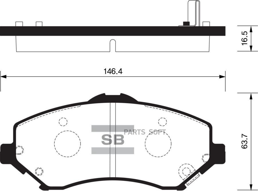 

Колодки дисковые п. \ Jeep Wrangler 2.8CRDi/3.8 V6 07> HI-Q SP2185, SP2185