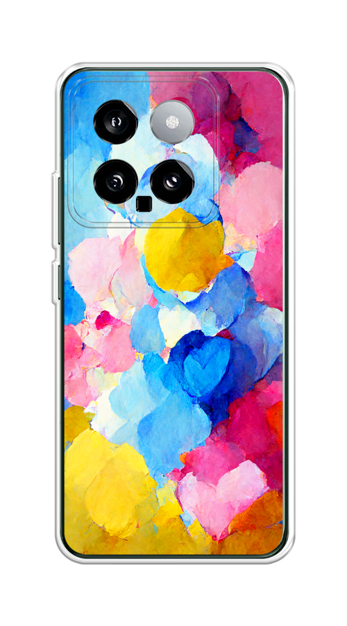

Чехол на Xiaomi 14 "Яркие пятна", Синий;голубой;желтый;розовый, 320350-1
