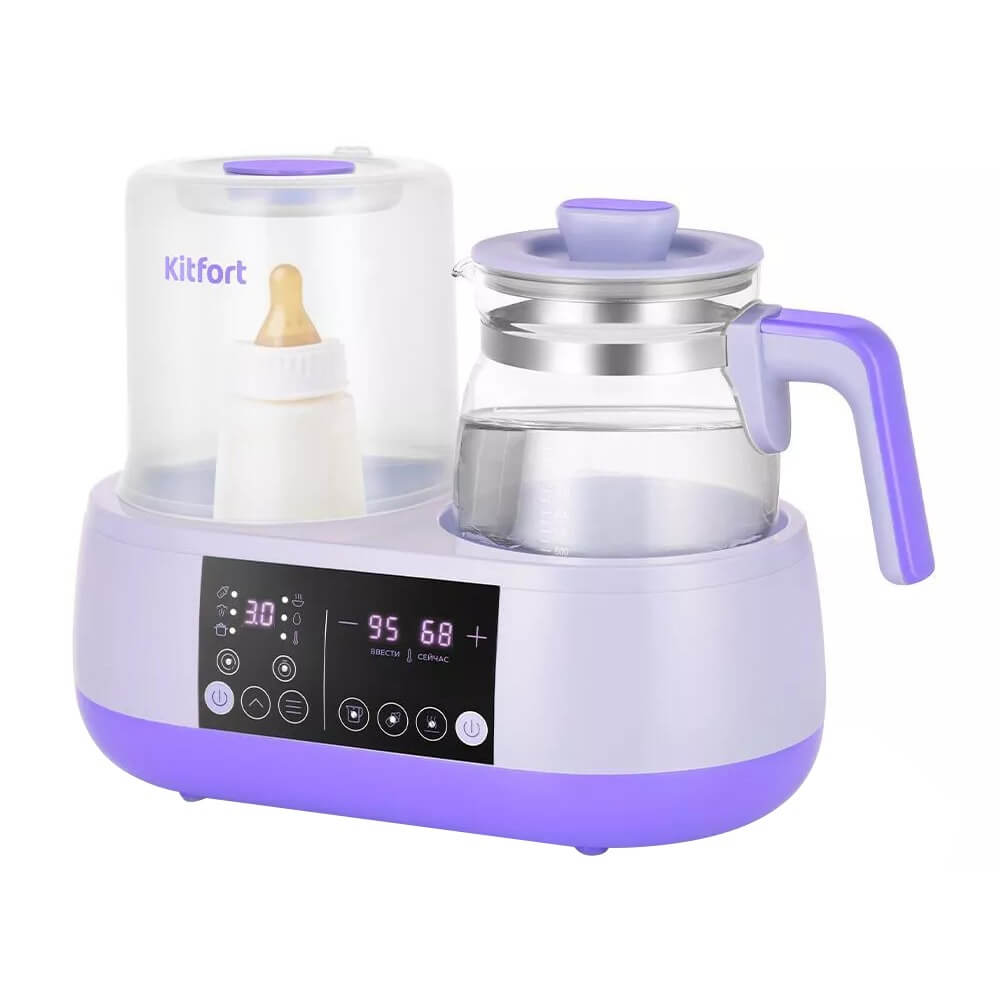 Чайник-стерилизатор Kitfort КТ-2327 фиолетовый капучинатор kitfort кт 774 1 бело фиолетовый