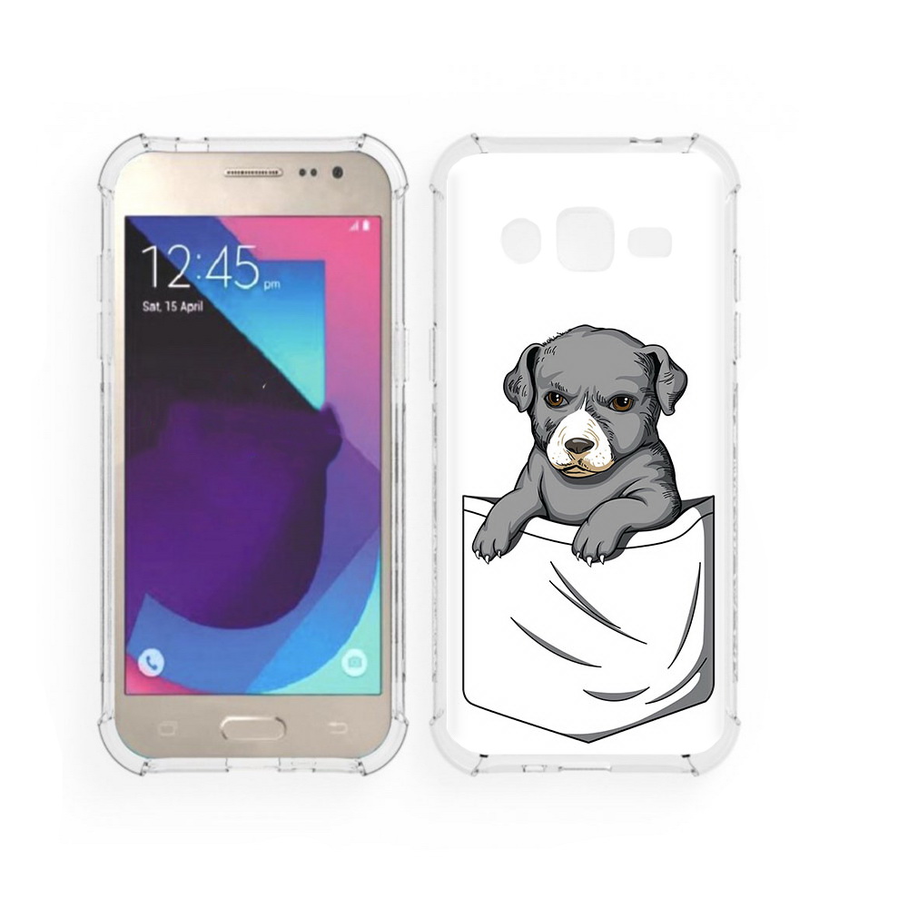 Чехол MyPads Tocco для Samsung Galaxy J2 собачка в кармане (PT226924.572.611)