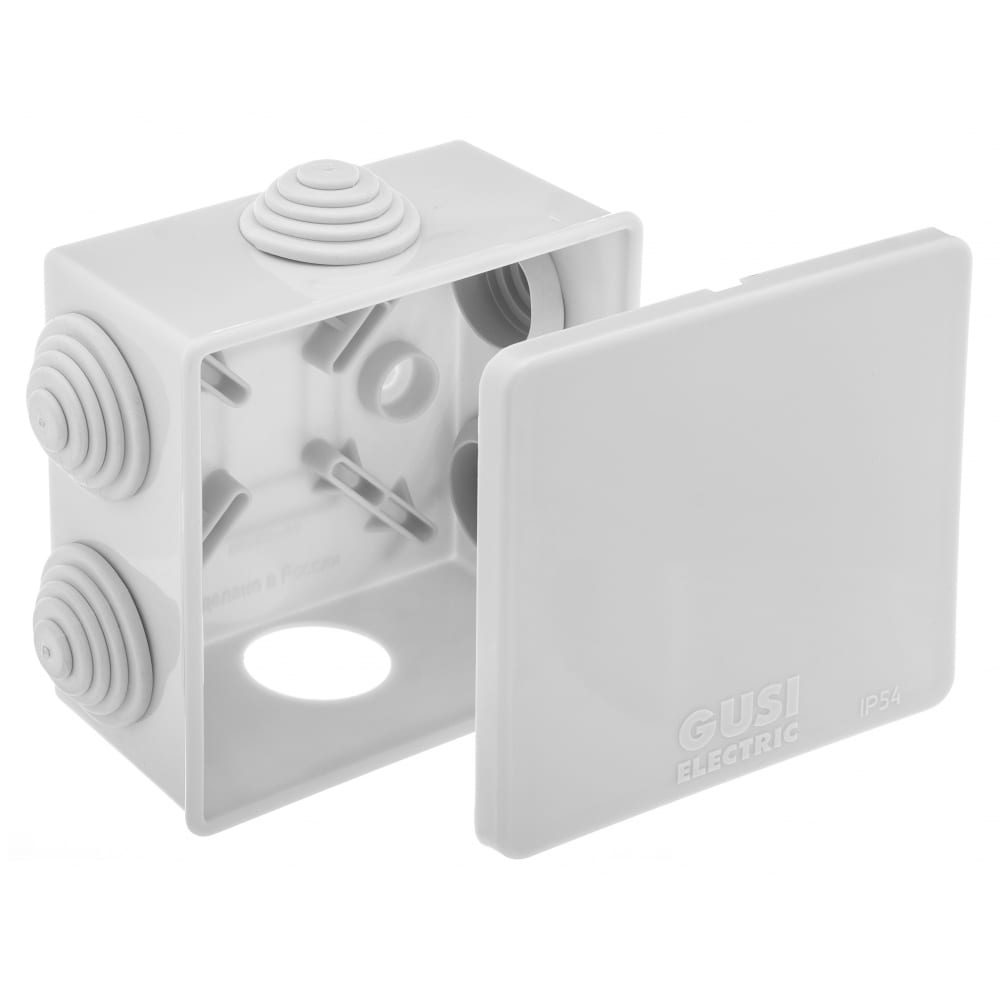 

GUSI ELECTRIC Коробка распред. 808040 6 муфт д26, IP54, ОП, Негорючая С3В86 Нг Евро