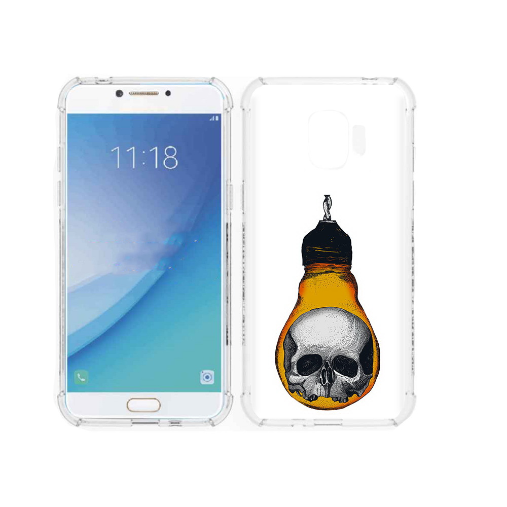 Чехол MyPads Tocco для Samsung Galaxy J2 Pro (2018) череп в лампочке (PT226925.585.676)