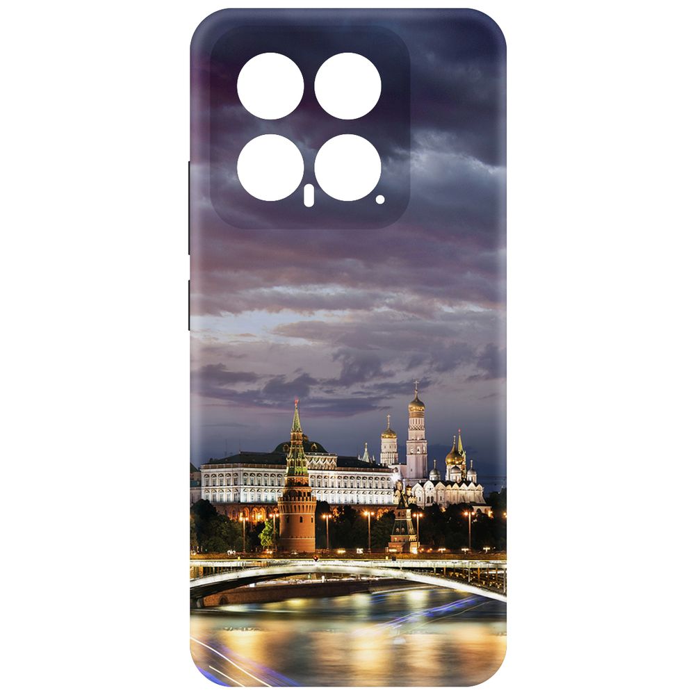 

Чехол-накладка Krutoff Soft Case Россия, Московский Кремль для Xiaomi 14 черный