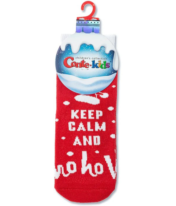 

Носки детские Conte Kids New year 519 хлопок красные р 9-10
