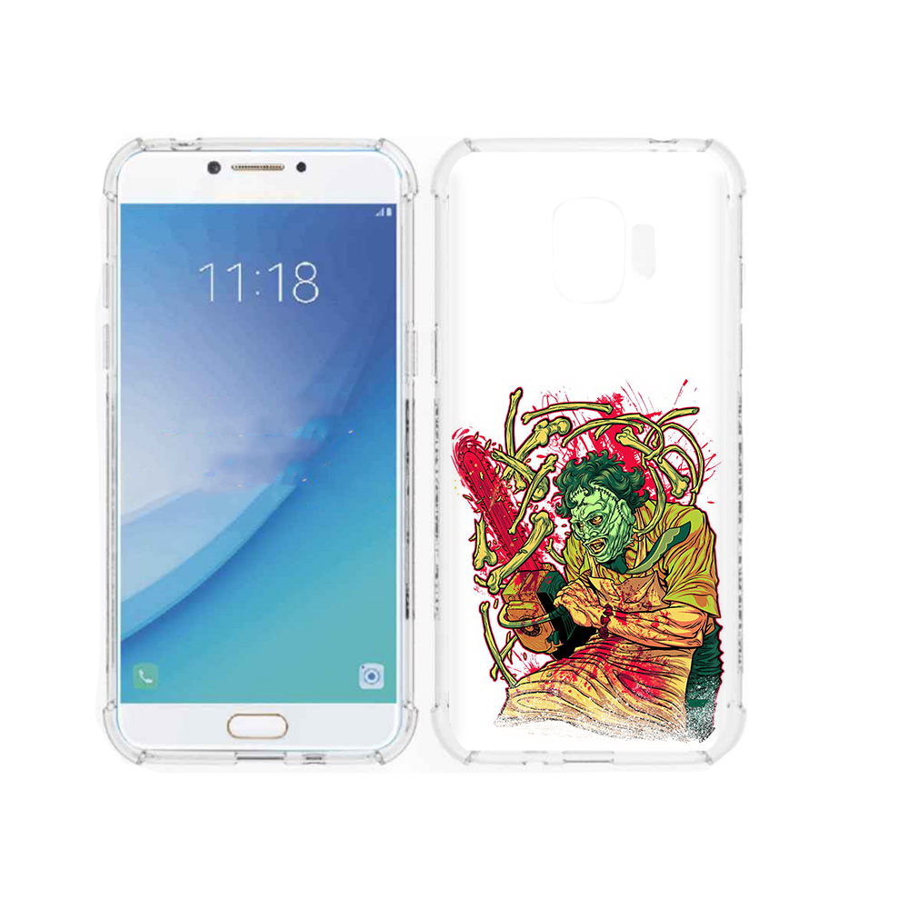 

Чехол MyPads Tocco для Samsung Galaxy J2 Pro (2018) яркий мясник (PT226925.585.711), Прозрачный, Tocco