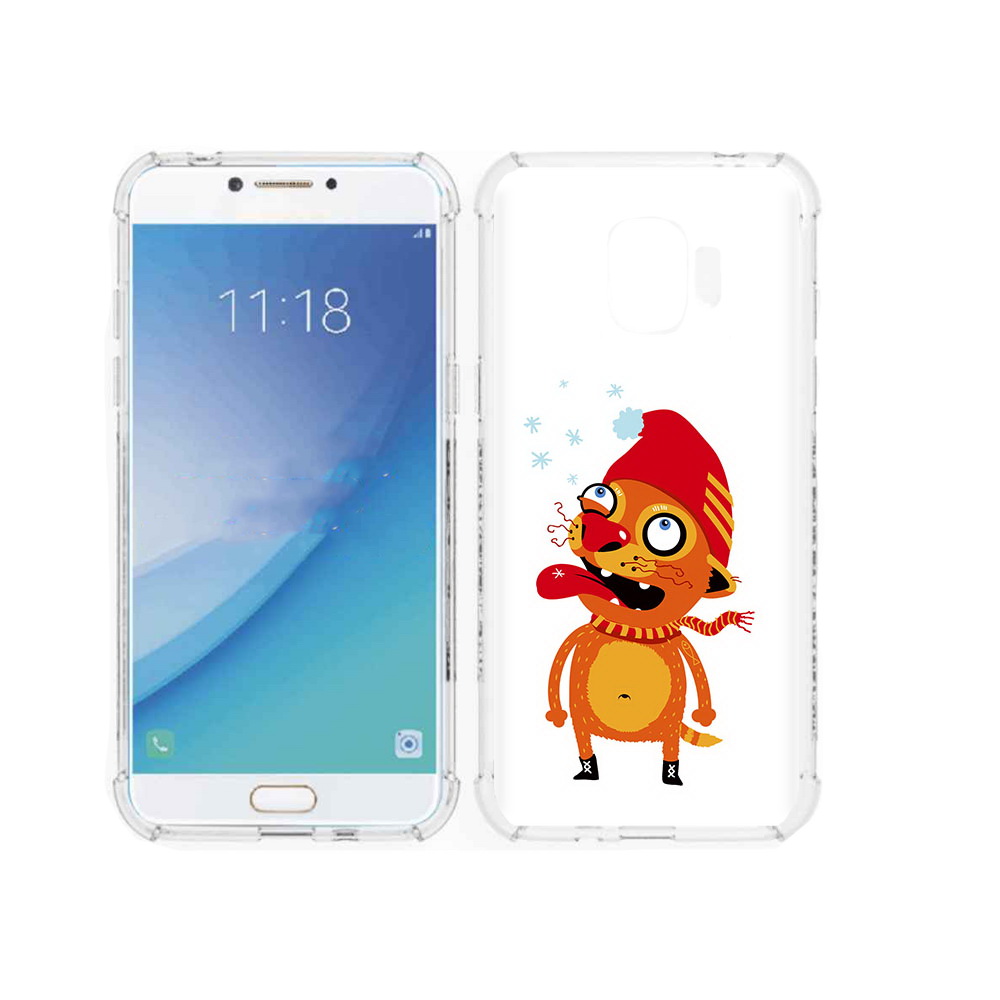 

Чехол MyPads Tocco для Samsung Galaxy J2 Pro (2018) Зимний кот (PT226925.585.88), Прозрачный, Tocco