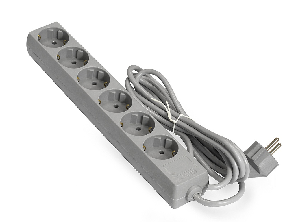 фото Сетевой фильтр exegate 6 sockets 1.8m ece-6-1.8g grey 285829