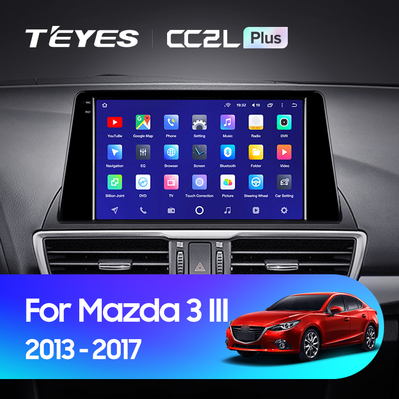 Автомобильная магнитола Teyes CC2L Plus 2/32Гб Mazda 3 2013-2017 ANDROID, IPS экран