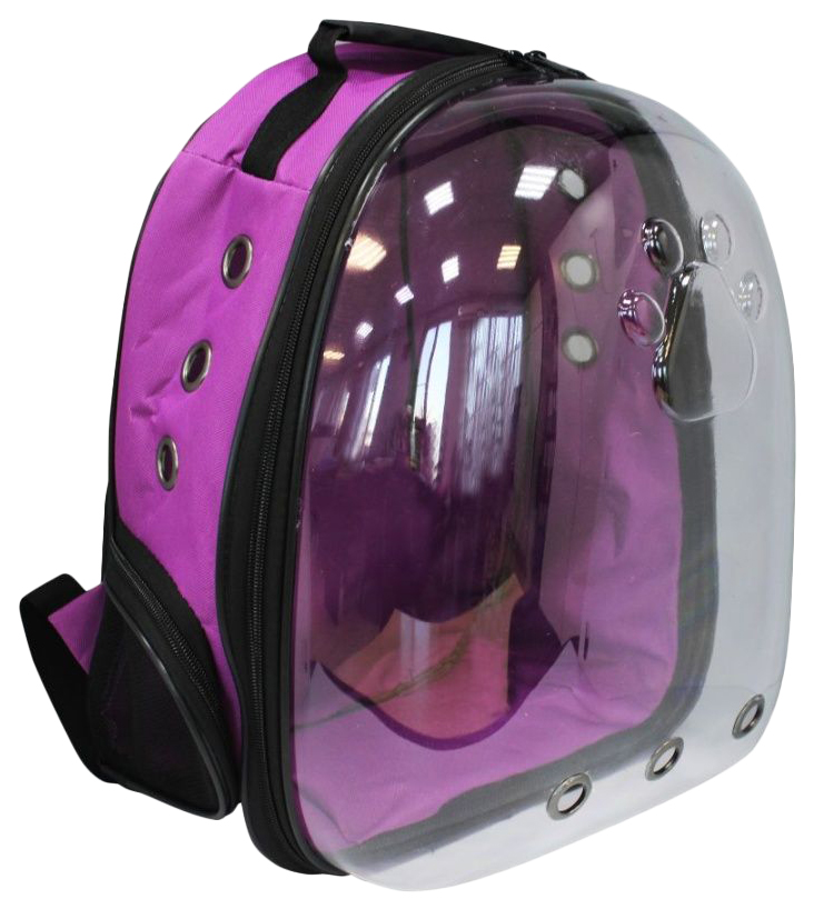 Рюкзак-переноска FAVORITE с панорамным видом 24x30x40 см, фиолетовый