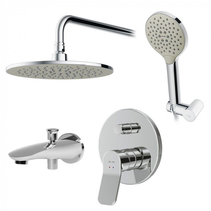 

Смеситель для ванны и душа AM.PM X-Joy FB85A10010, Серебристый