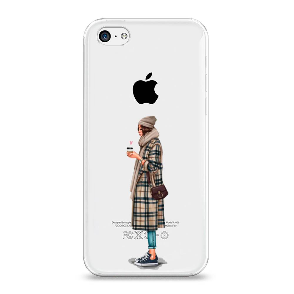 

Чехол на Apple iPhone 5C "Утренний кофе", Коричневый;бежевый, 10250-6