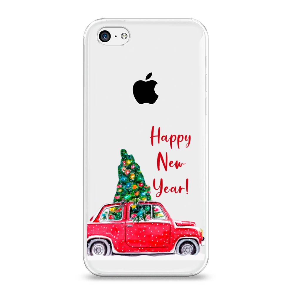 

Чехол на Apple iPhone 5C "Happy New Year", Красный;зеленый, 10250-5