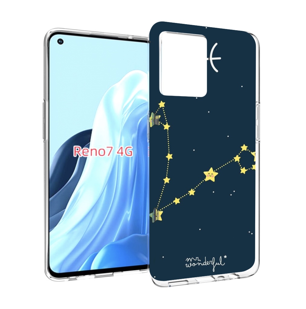 

Чехол MyPads знак зодиака рыбы 1 для OPPO RENO 7 4G, Прозрачный, Tocco