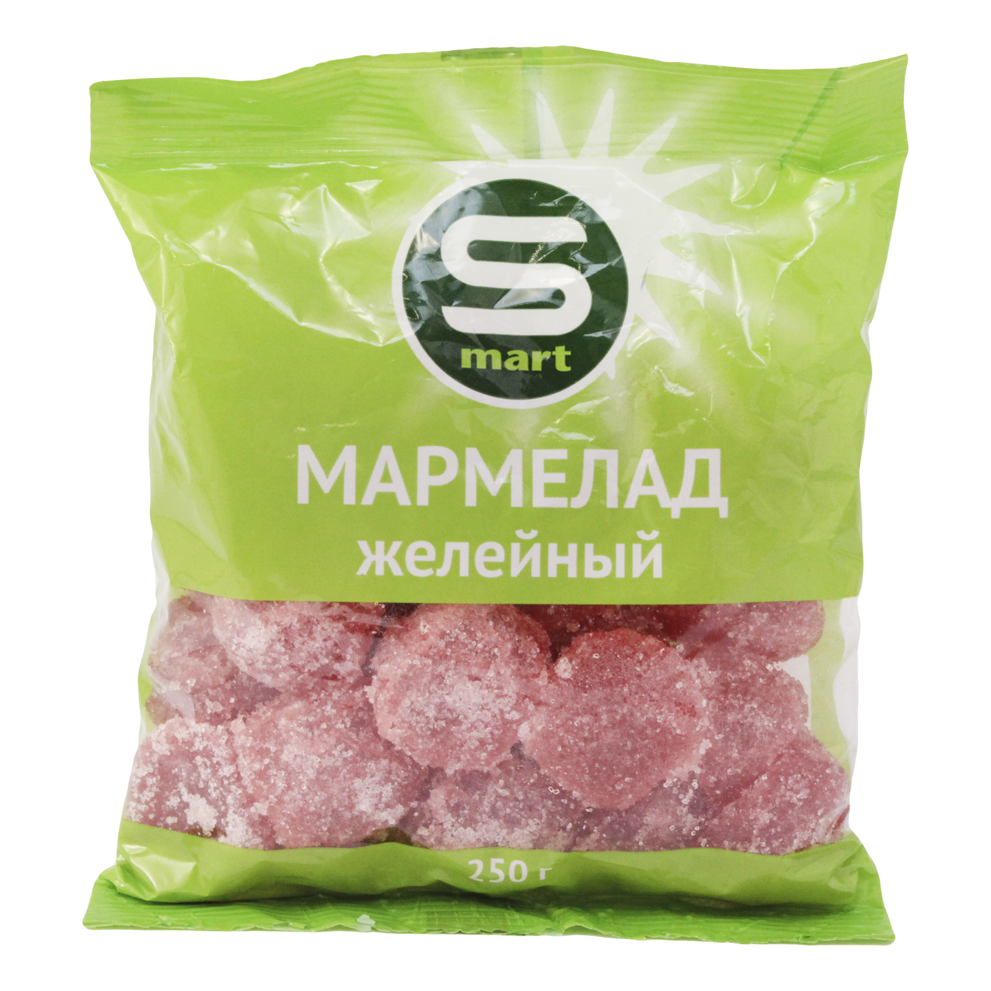 

Мармелад Smart желейный клубничный 250 г