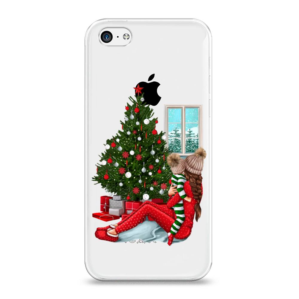 

Чехол на Apple iPhone 5C "Новый год с мамой", Красный;зеленый;голубой, 10250-6