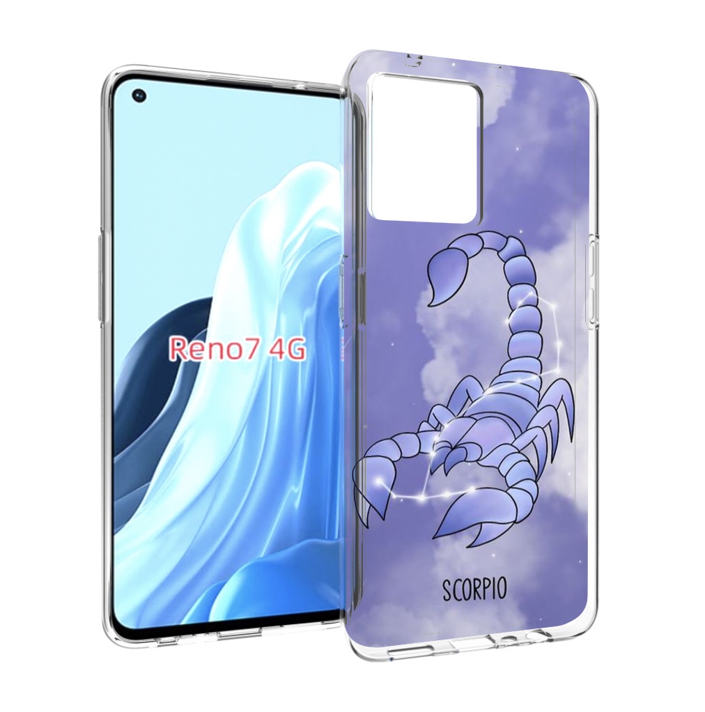 

Чехол MyPads знак зодиака скорпион 2 для OPPO RENO 7 4G, Прозрачный, Tocco